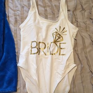 Women's bride one piece swimsuit. M.